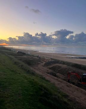 Creation d'un chemin PMR  accès plage au complexe hôtelier SWEET HOME de CABOURG