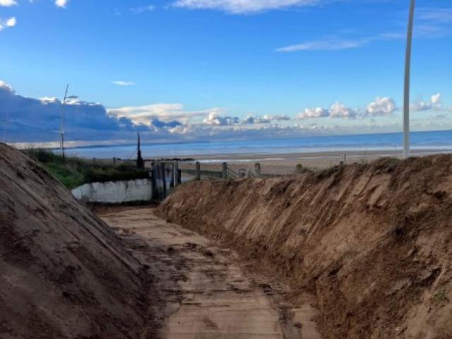 Creation d'un chemin PMR  accès plage au complexe hôtelier SWEET HOME de CABOURG